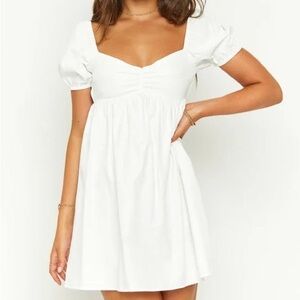 Beginning Boutique Love Me Mini Dress in White